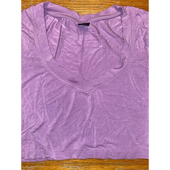 Shein V Neck Crop Top-S - Picture 2 of 2